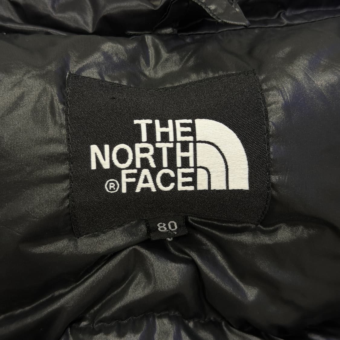 노스페이스 빈티지 퍼텍스 메트로 700 유광 후드 패딩 블랙 80 S 상품이미지4