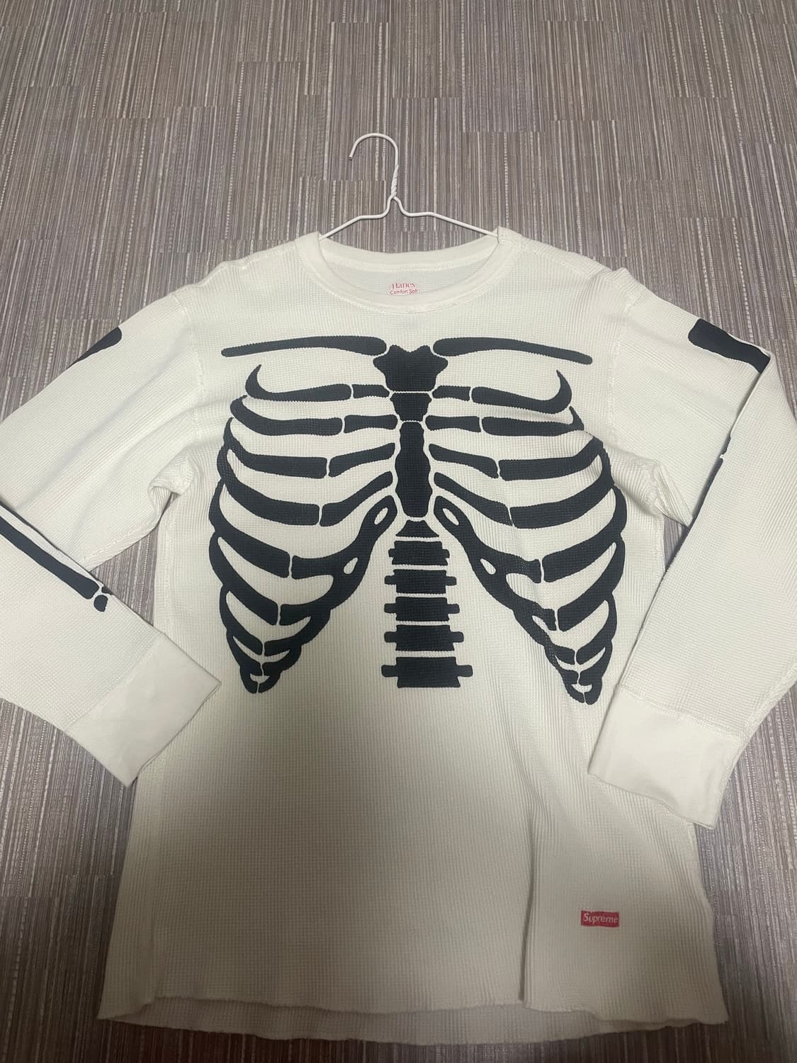 M)슈프림 헤인즈 본즈 써멀 크루 롱슬리브 긴팔티 산산기어 아캄 베이프 상품이미지1