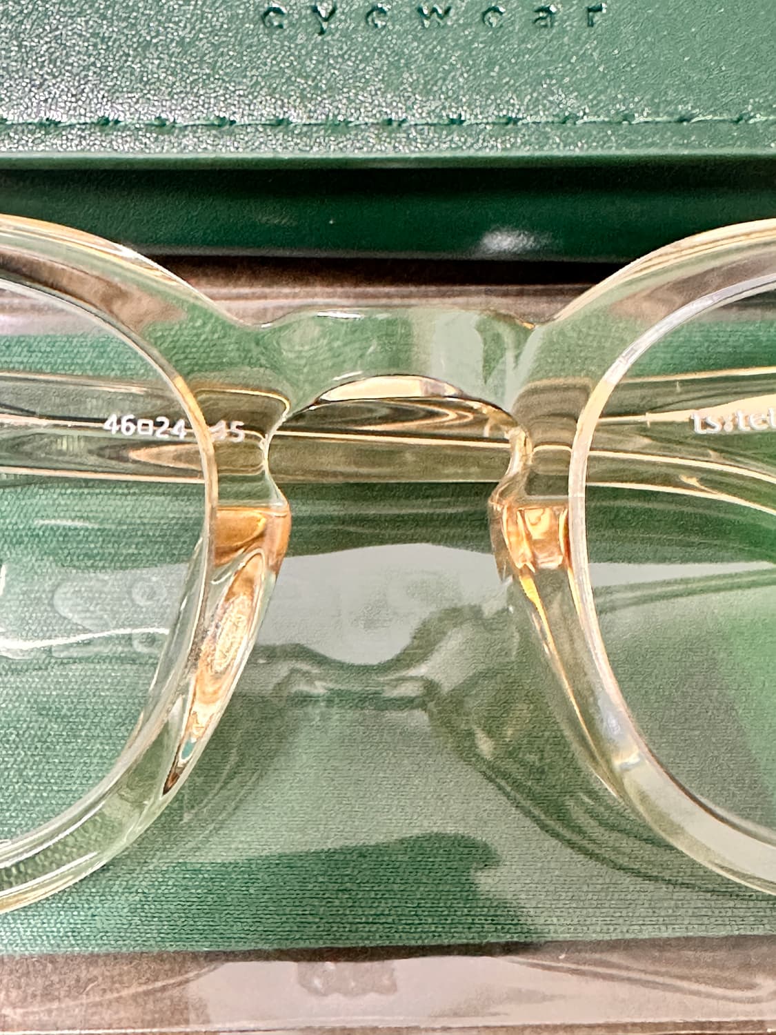 ts:tetsuo 테츠오 LS 01V C4 옐로우크리스탈투명 안경 상품이미지4