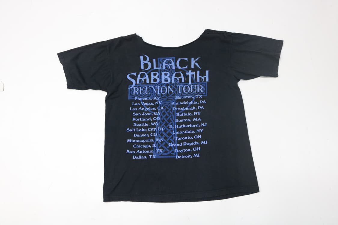 블랙 사바스 리유니언 투어 컷오프 빈티지 반팔티셔츠  상품이미지7