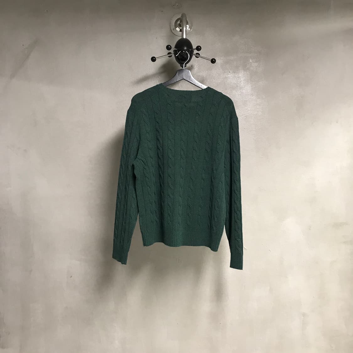 폴로 랄프로렌 케이블 니트 그린 L 상품이미지7