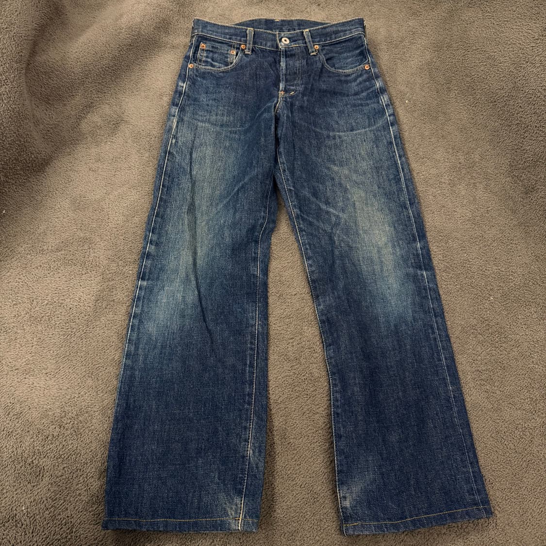 [정품/30X36] 리바이스 재팬 빅Es702XX 셀비지 데님 팬츠 상품이미지2