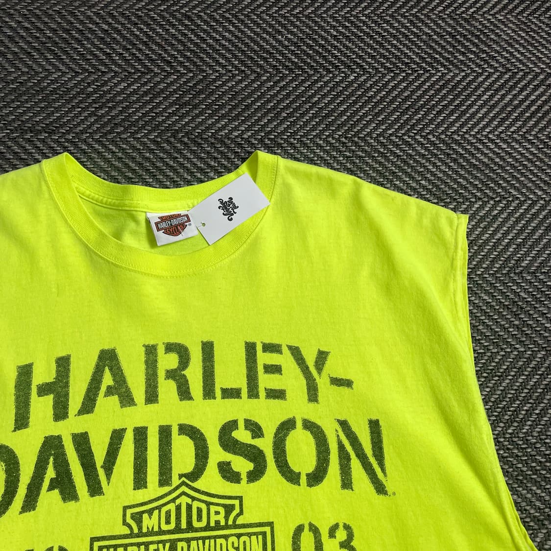 할리데이비슨 빅로고 올드스쿨 박시핏 슬리브리스o 4639 상품이미지4