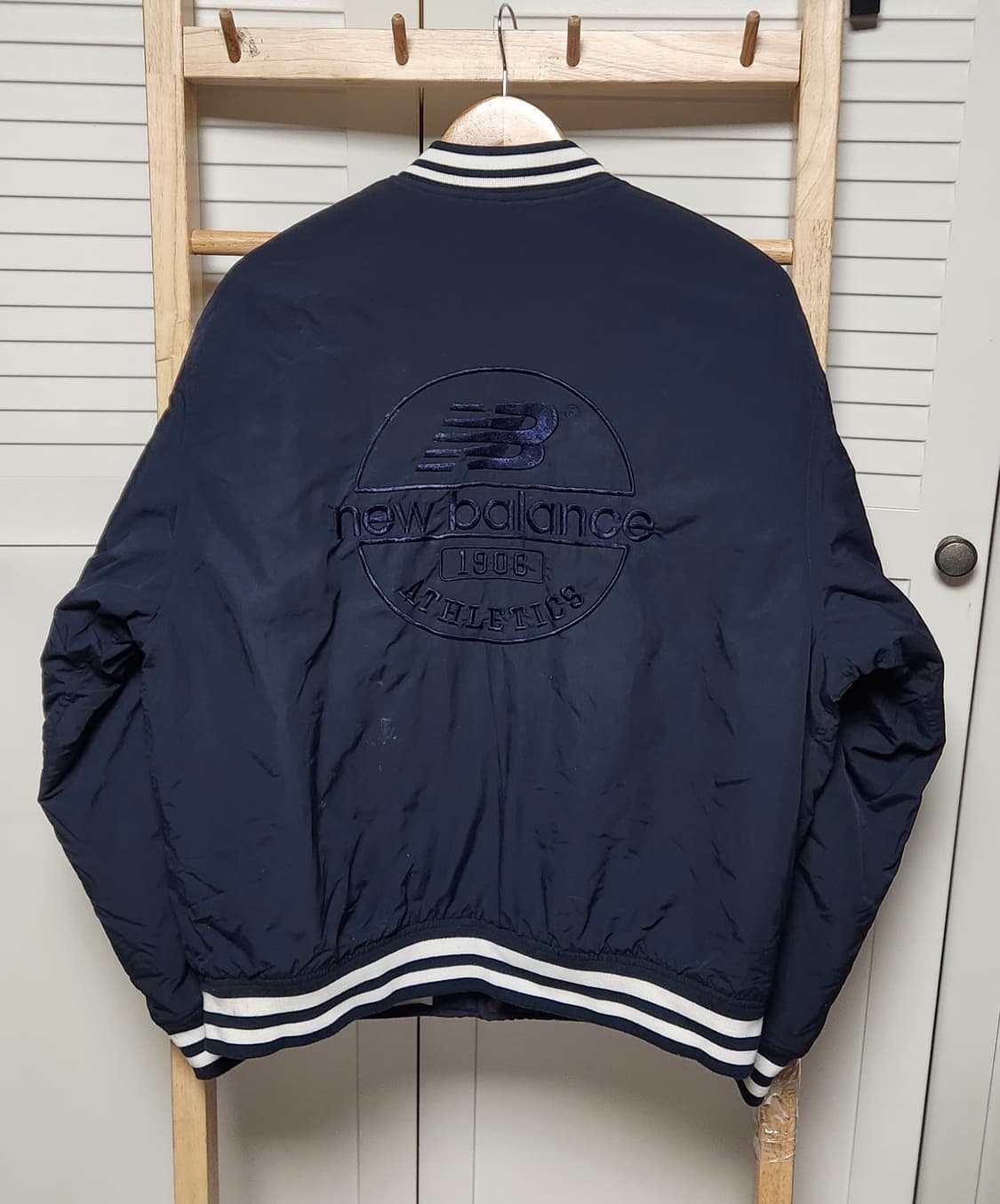 뉴발란스 빅로고 나일론 점퍼 바시티 자켓 상품이미지5