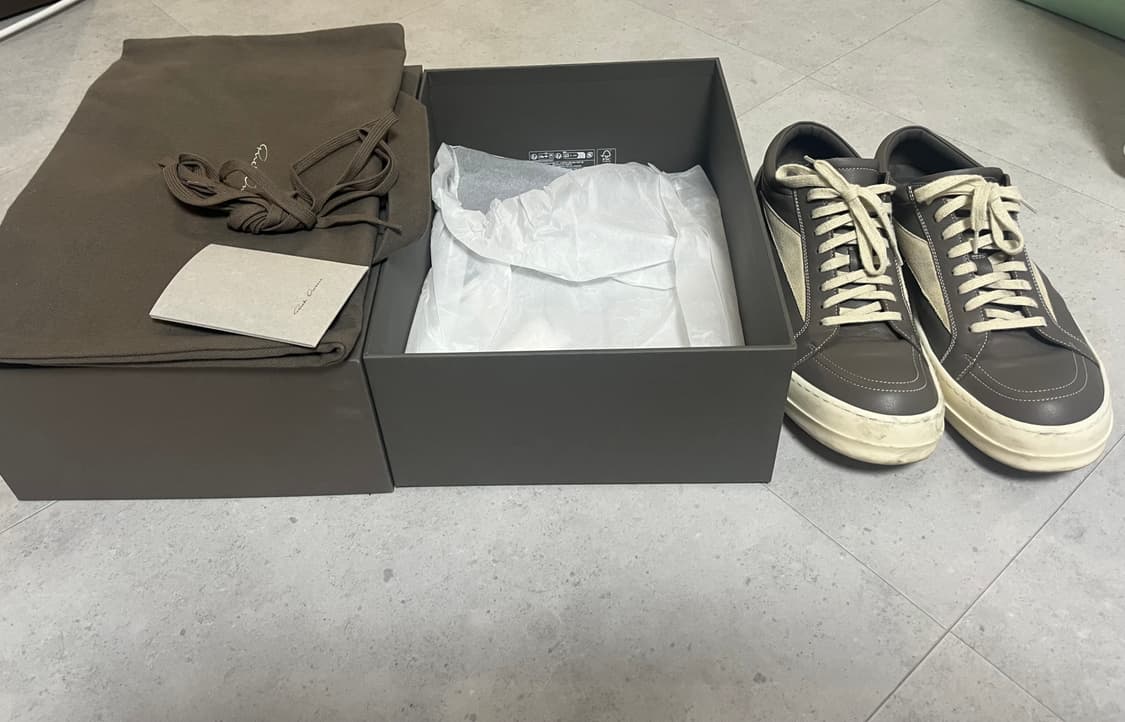 릭오웬스 반스 더스트 밀크 44\275~280 상품이미지2