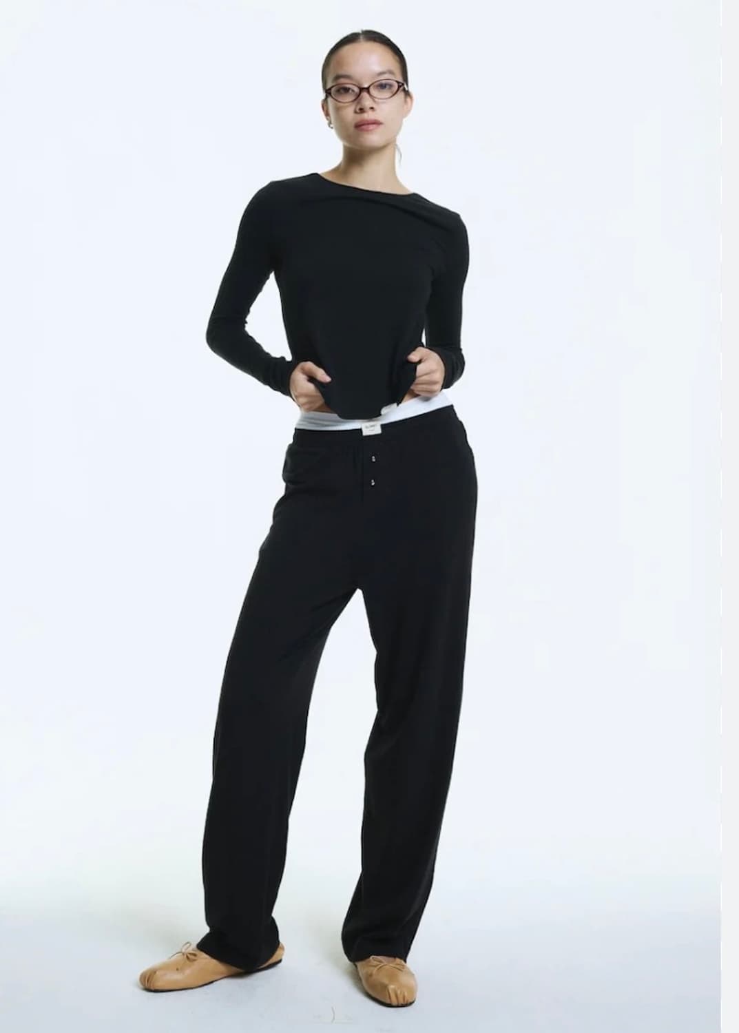 글로니 지 모달 롱슬리브 블랙  상품이미지1