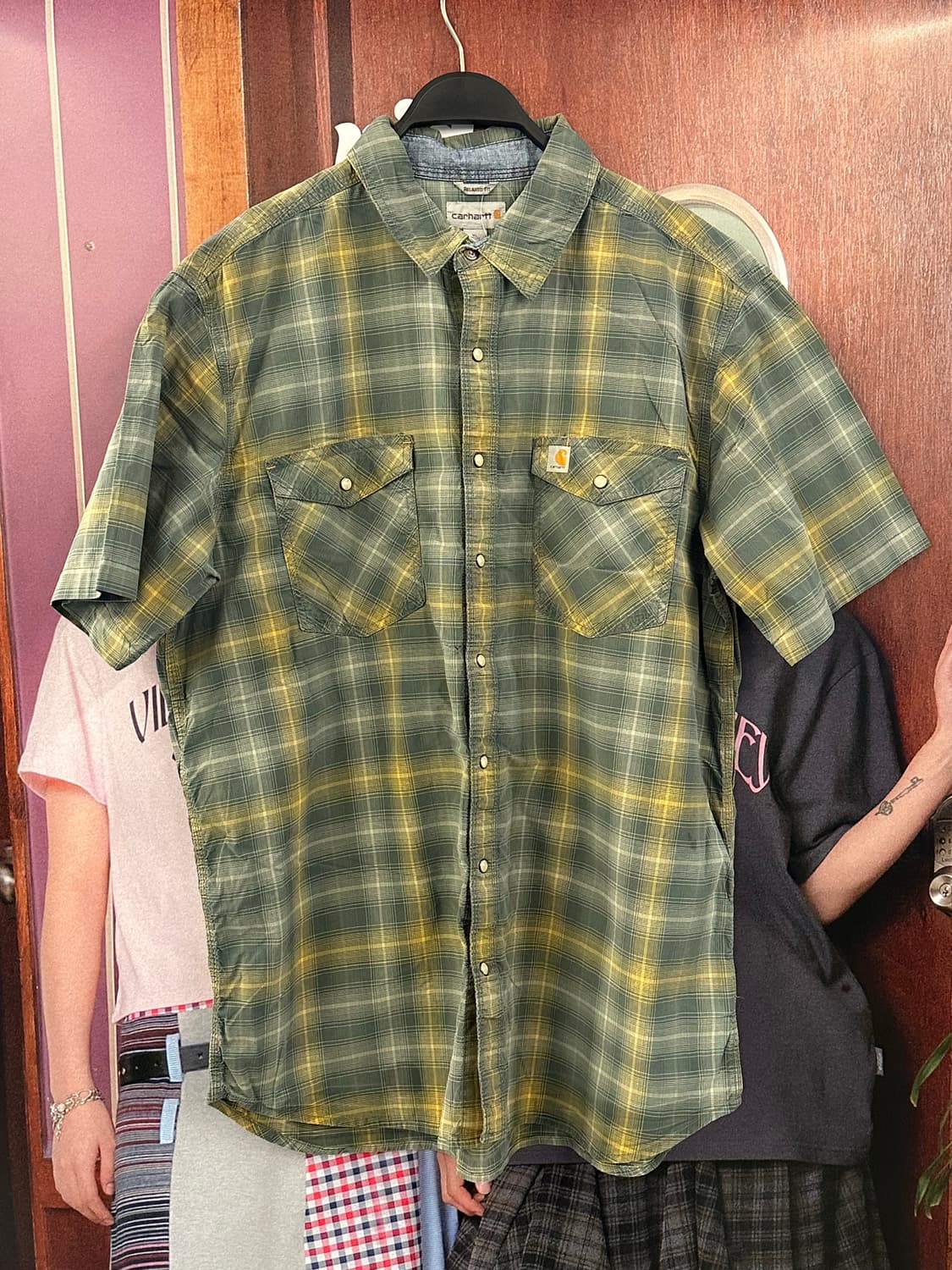 CARHARTT 칼하트 체크 반팔셔츠 상품이미지1