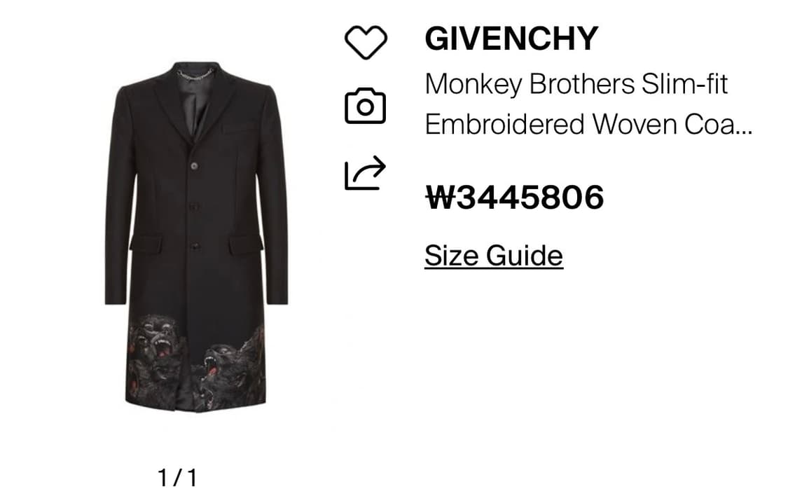 [100] 지방시 몽키브라더스 코트 상품이미지2