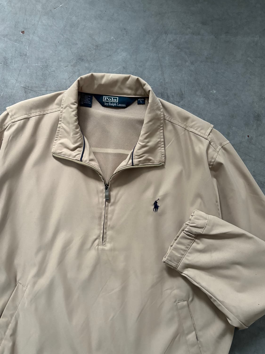 Polo 폴로 랄프로렌 베이지컬러 폴리쉘 아노락 자켓 상품이미지5