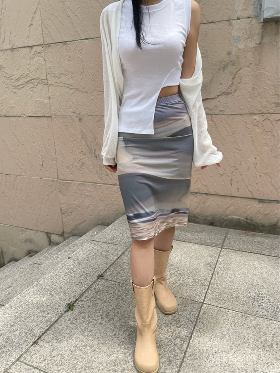 위크데이위켄드 graphic multi top, skirt 멀티탑 스커트 상품이미지3