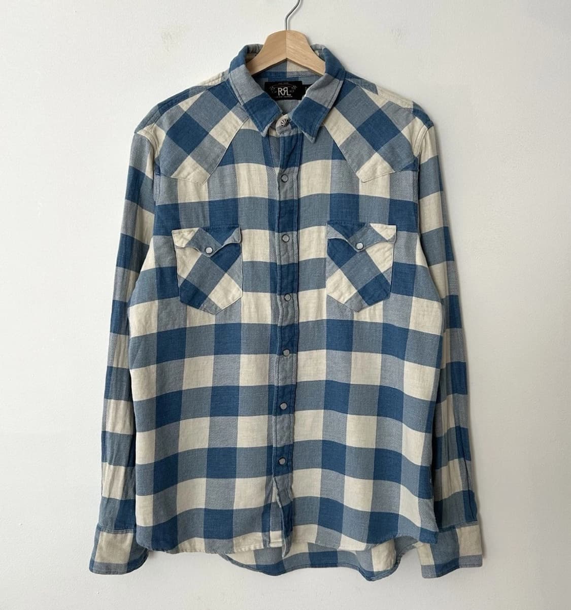 RRL 더블알엘 버팔로 플레이드 웨스턴 플란넬 셔츠 상품이미지1