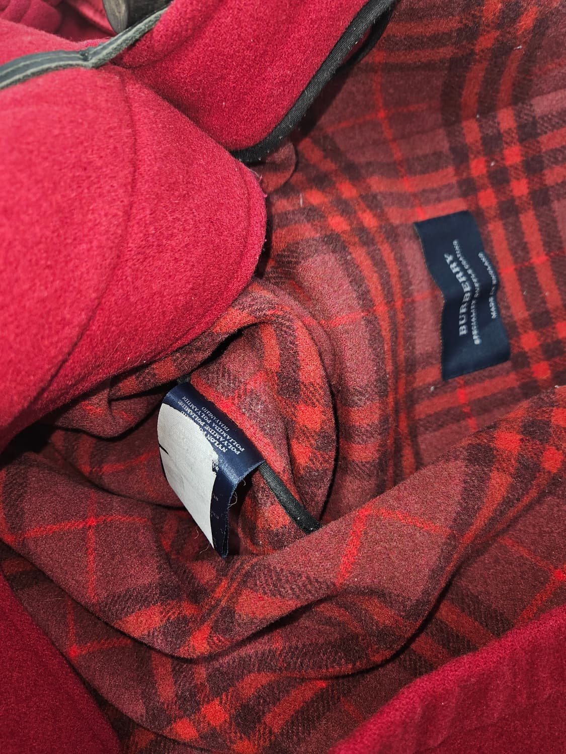 버버리 빨간모자 레드 떡볶이코트 빈티지 더플코트 모 올드스쿨 정품 10 상품이미지6