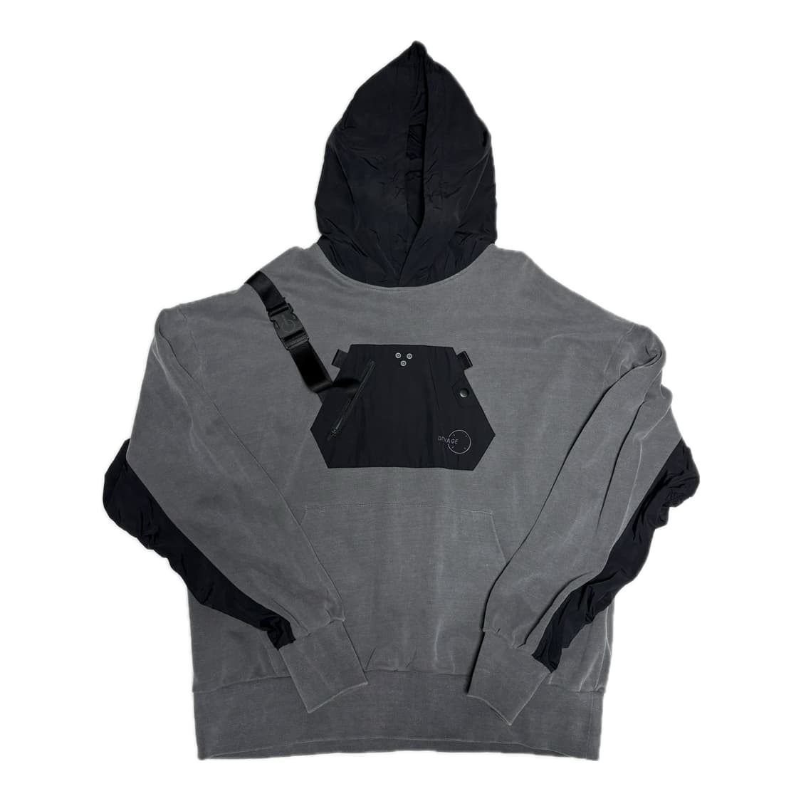 드네이지 테크 셔링 워싱 후드 그레이 상품이미지1