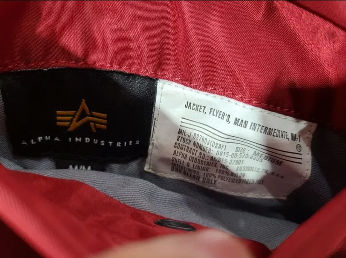 알파인더스트리 MA-1 아폴로 배틀워시 커멘더 레드 상품이미지8
