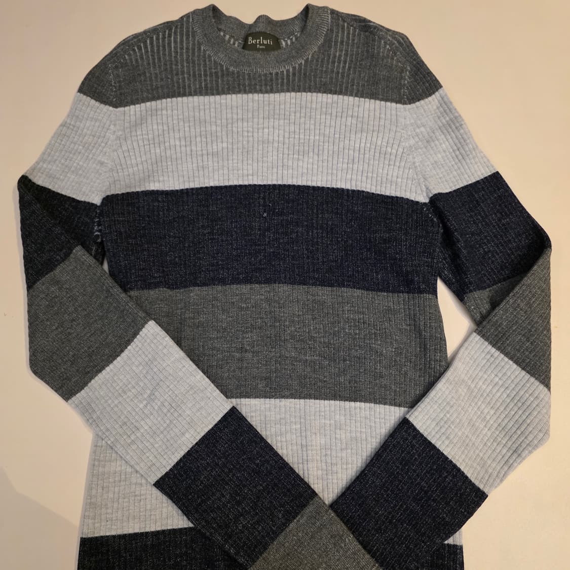 Berluti 벨루티 고급 스트라이프 니트 95-100 상품이미지1