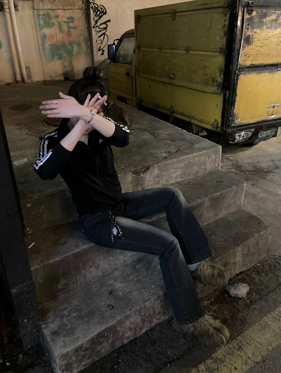 위싱 부츠컷 데님 팬츠 상품이미지5