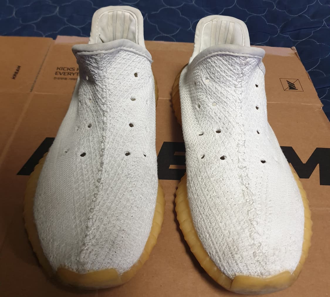 아디다스 이지부스트 350 크림 트리플 화이트 (265) 상품이미지3