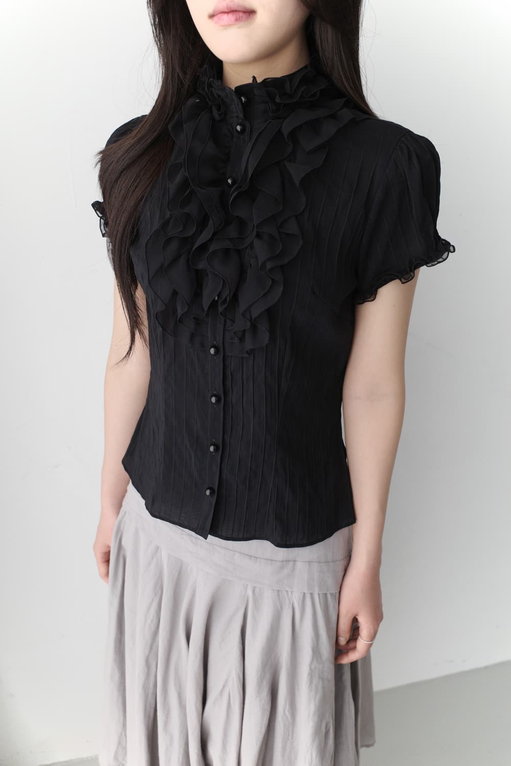 frill half blouse 상품이미지4