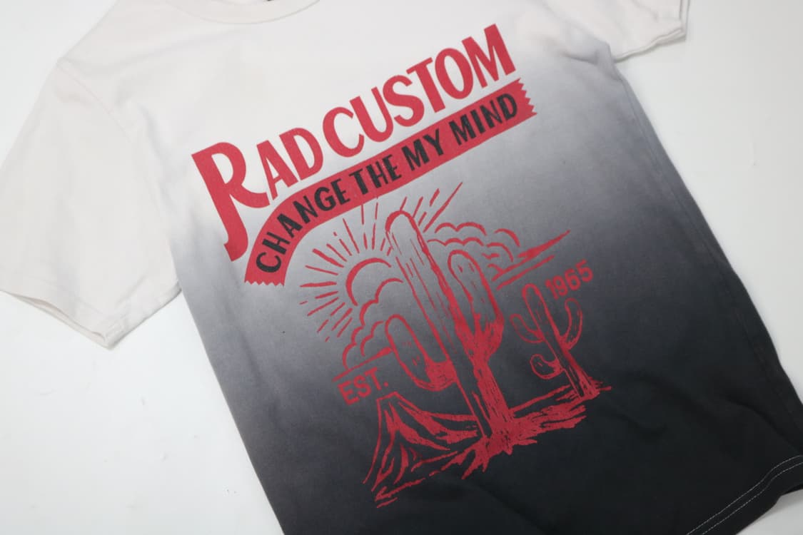 RAD CUSTOM 그라데이션 프린팅 반팔티셔츠 상품이미지2