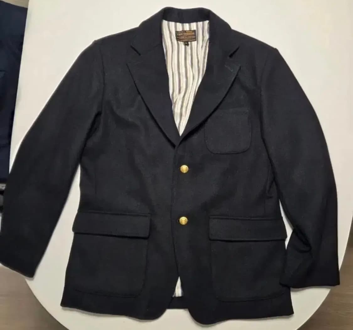 제도 cidu 네이비 금장 싱글 울자켓 XL 상품이미지2