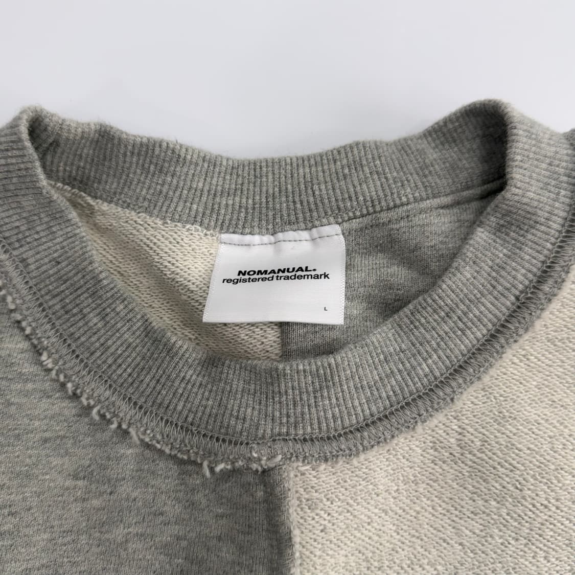 Nomanual 노메뉴얼 그레이 맨투맨  상품이미지6