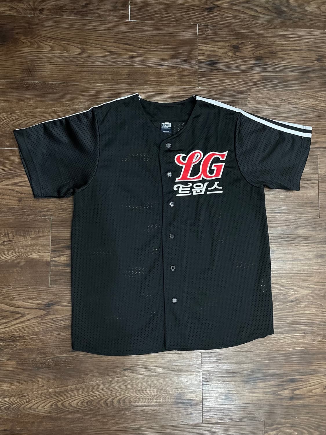 LG트윈스 블랙 야구 반팔 져지 유니폼 상품이미지1