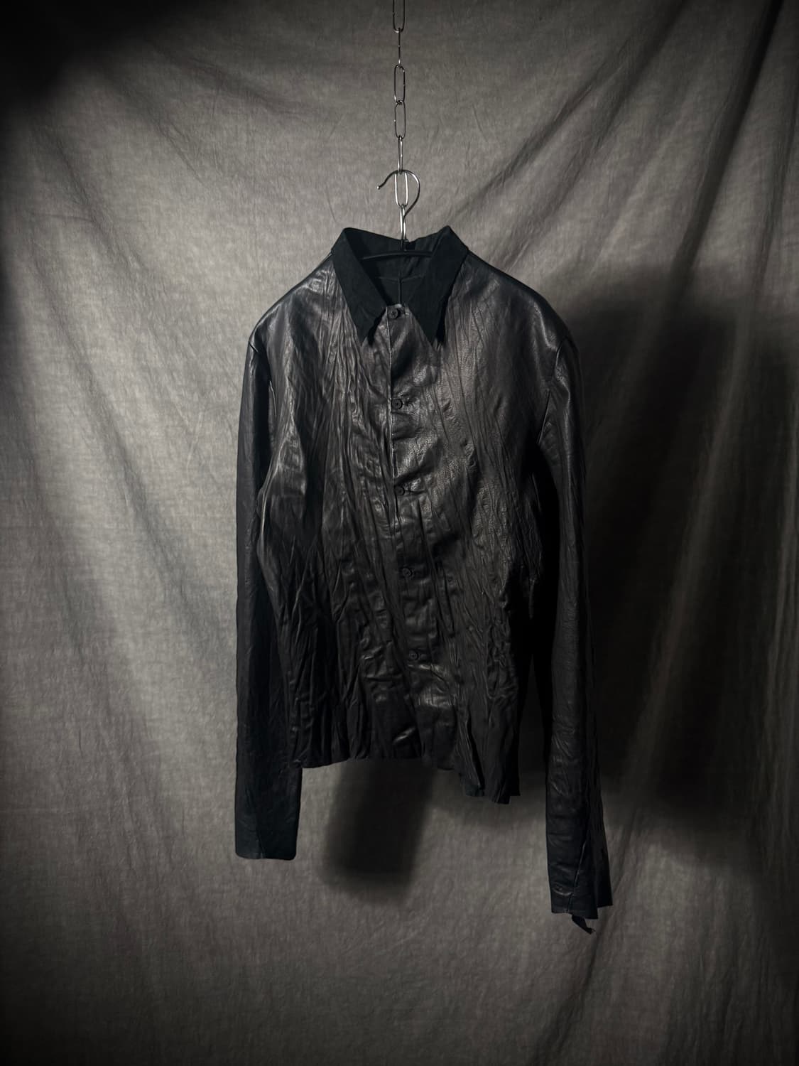 m.a+ Lamb Leather Wrinkle Shirt Jacket 상품이미지4
