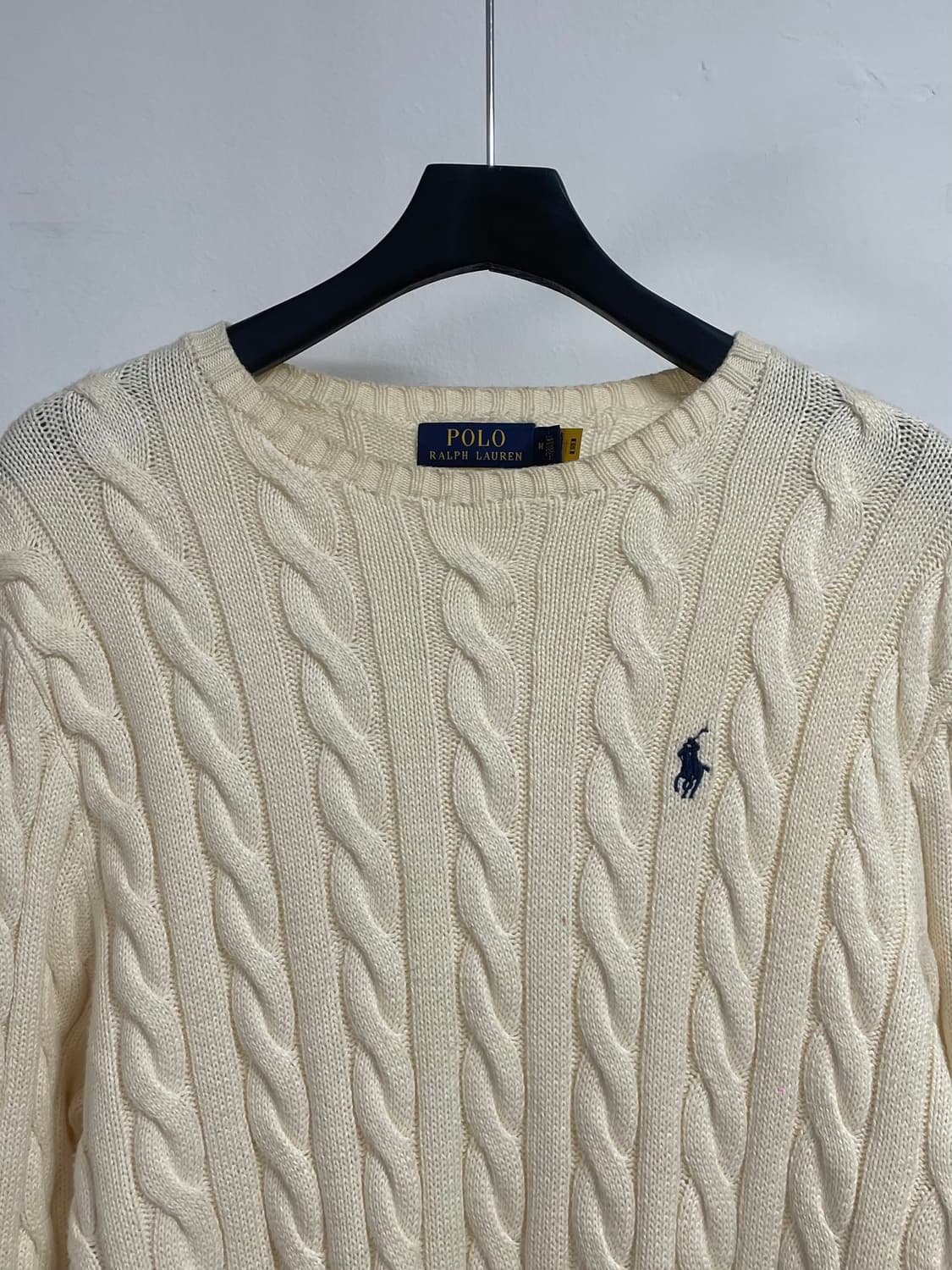  폴로 랄프로렌 화이트 케이블 니트 (on.540) 상품이미지2