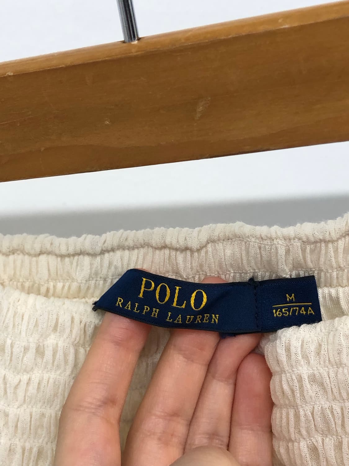 POLO 폴로 여성 레이스 스모크밴딩 스커트 M 상품이미지3