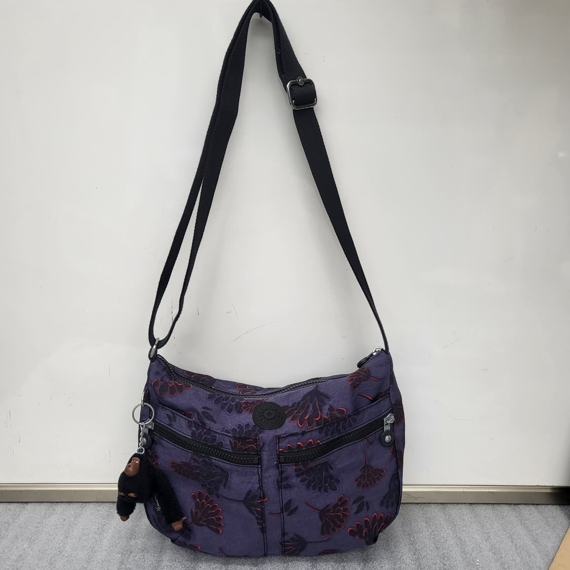 키플링 정품 크로스백 퍼플 꽃무니 30x23 상품이미지1