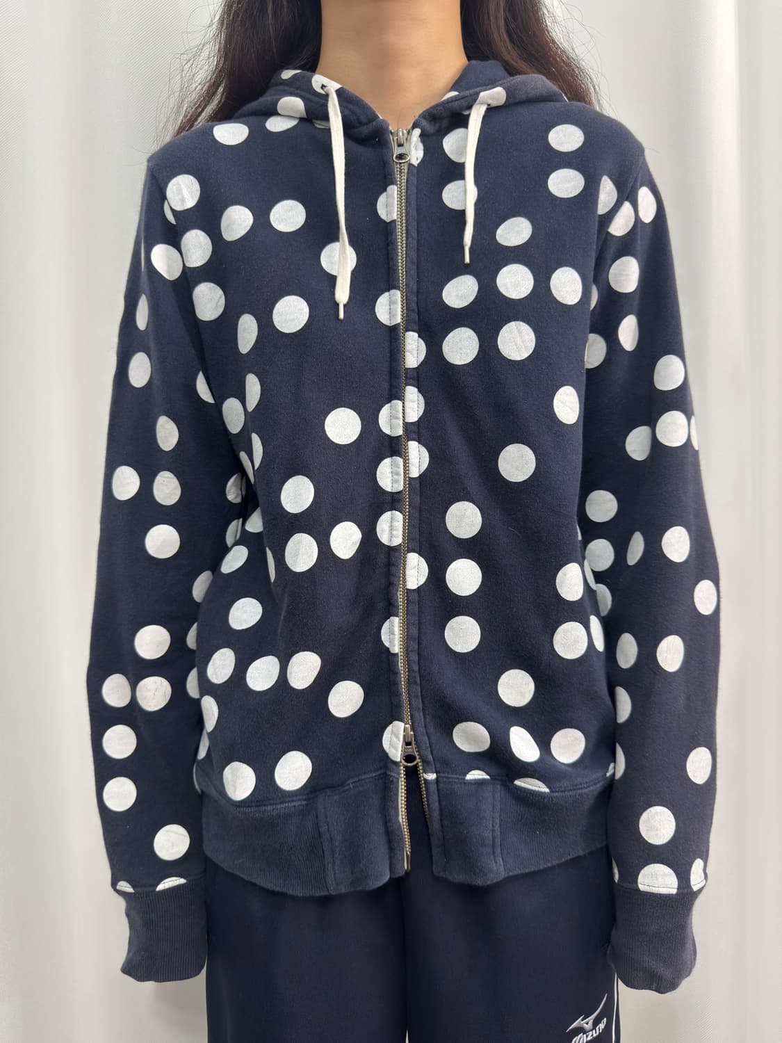 dot hood twoway zipup 상품이미지1