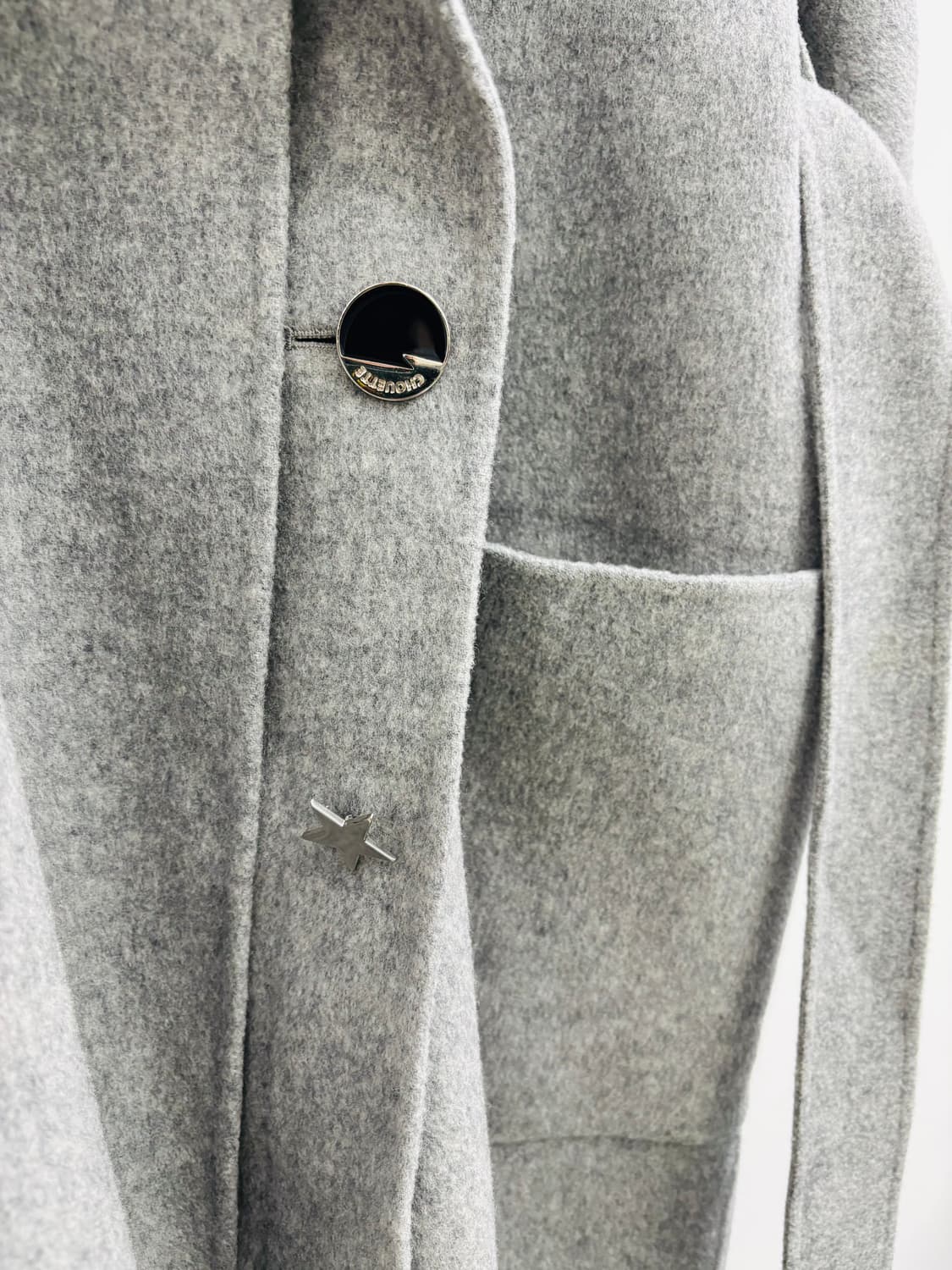 럭키슈에뜨 LUCKY CHOUETTE 울 롱코트 상품이미지4