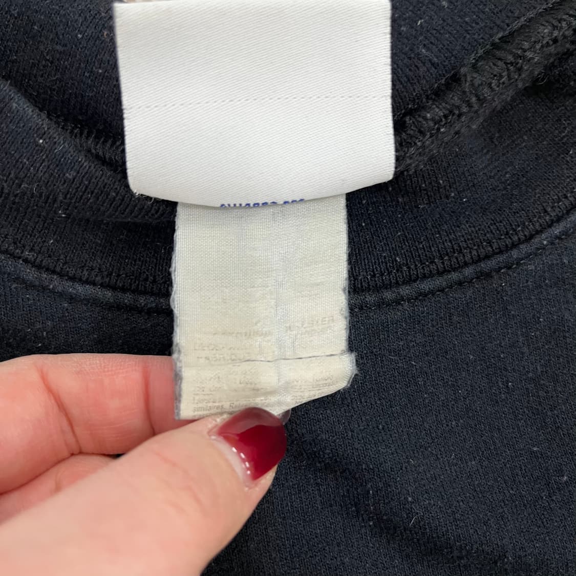 [XL] 챔피온 블랙 플리스 기모 맨투맨 스웻셔츠 0108M1 상품이미지3