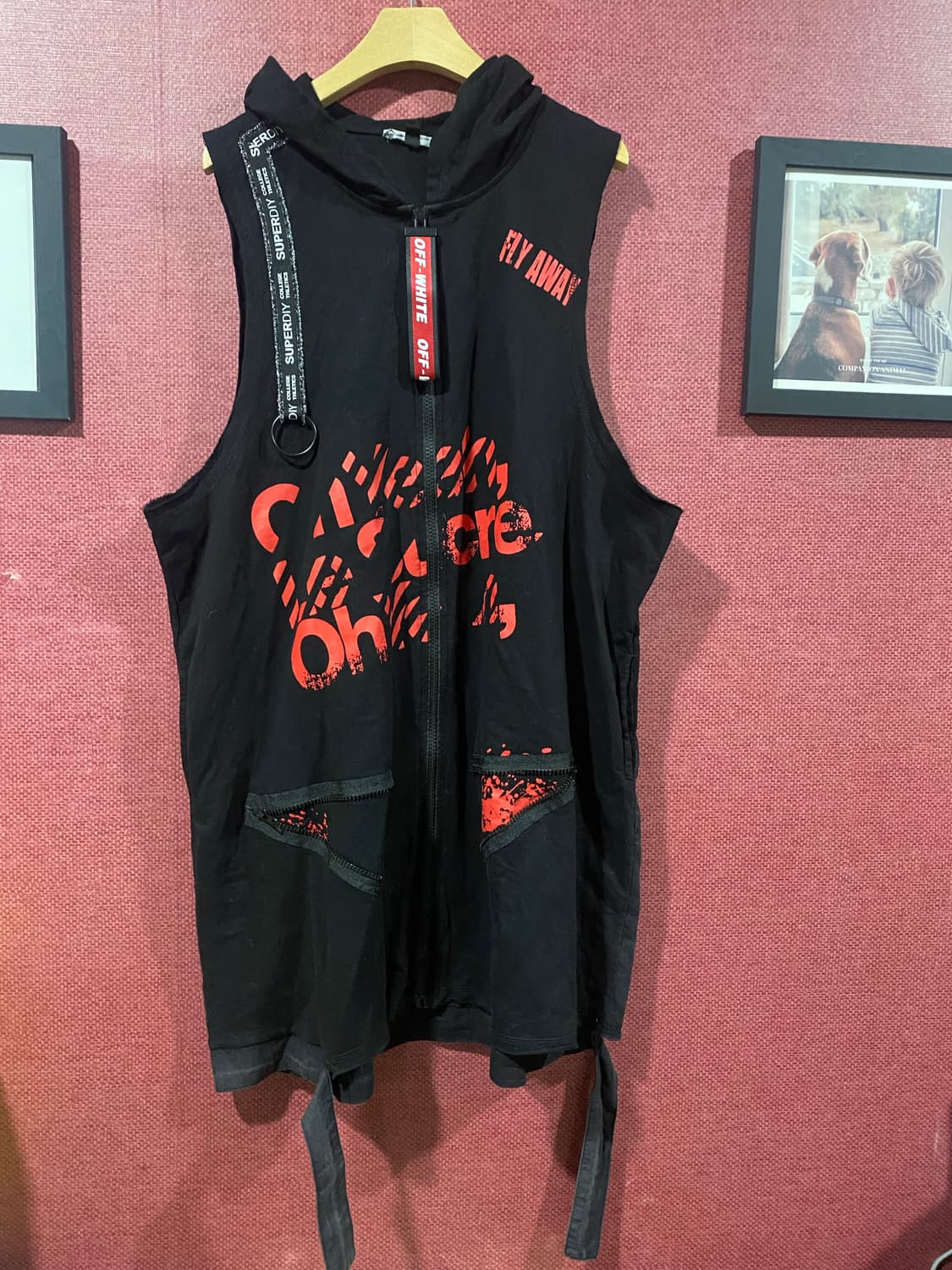 힙한 후드 조끼 상품이미지1