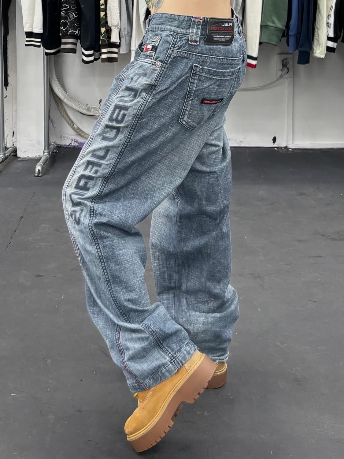 FUBU 푸부 사이드 로고 데님팬츠 상품이미지3