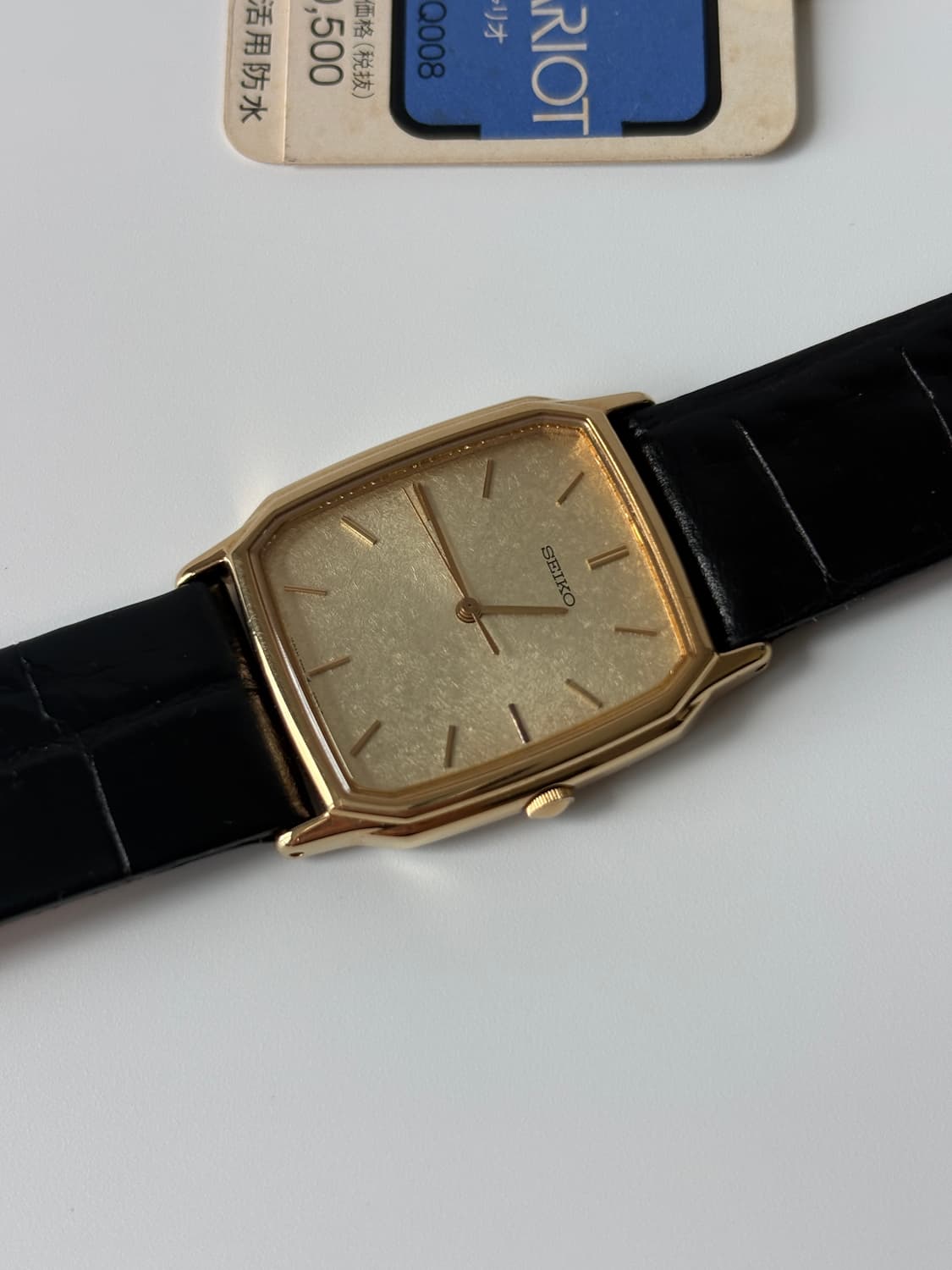 1980s Goldflake Dial Gold Tank Quartz 상품이미지3