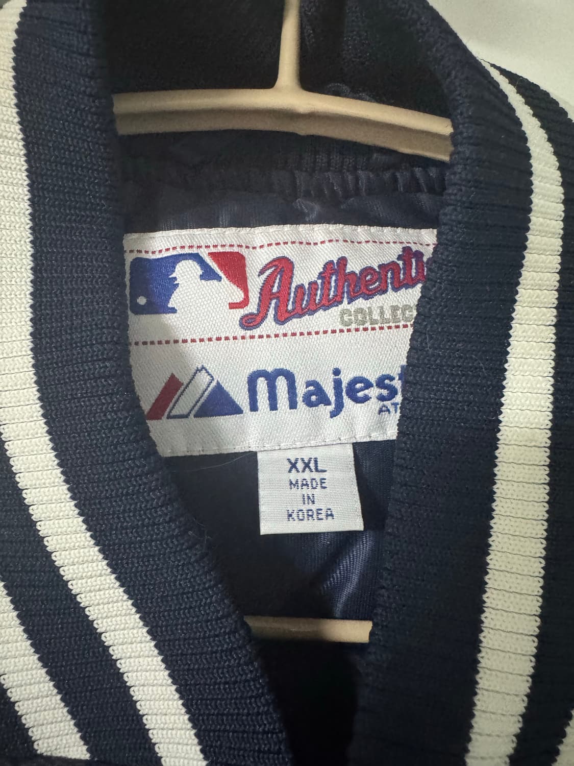 Majestic 양키스 네이비 야구 점퍼 XXL 상품이미지2