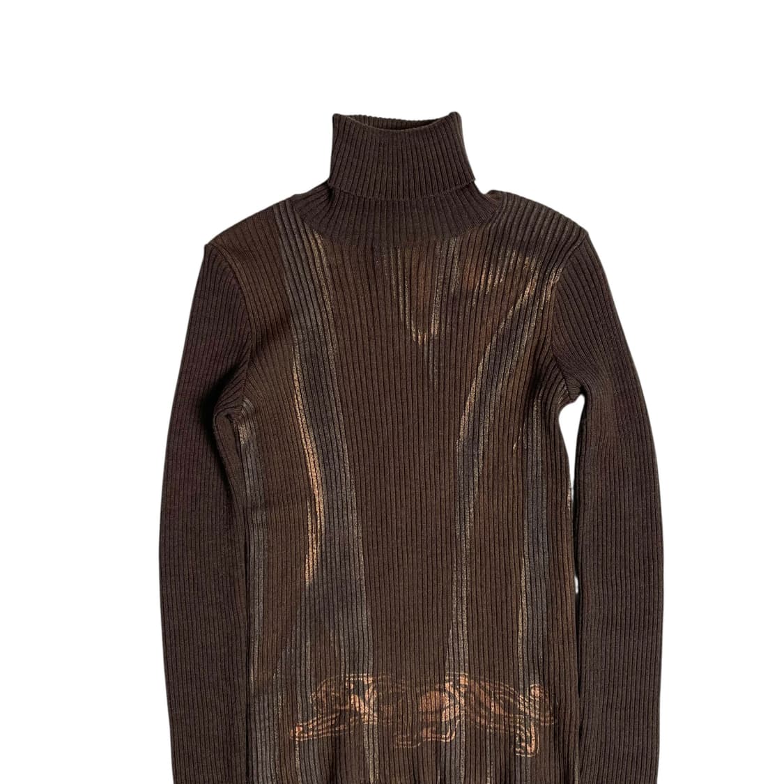 Krizia jeans 그라데이션 프린티 터틀넥 니트 (italy)   상품이미지2