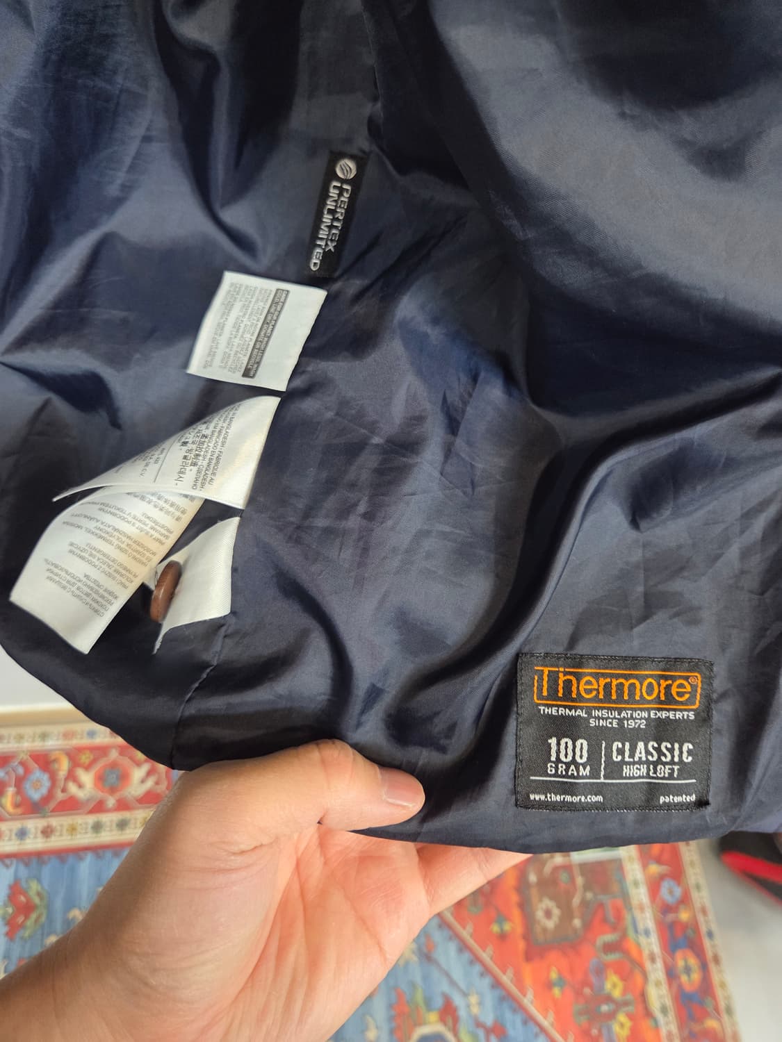 리바이스 퍼텍스 카라 코듀로이 퀄팅 자켓 Lg 다크네이비  상품이미지3