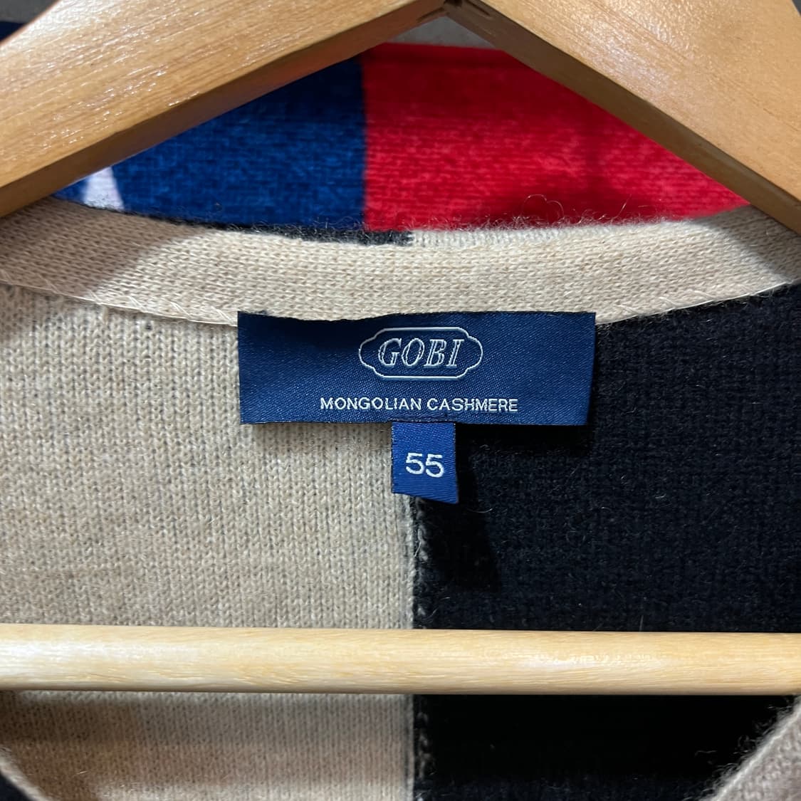GOBI 캐시미어 컬러블록 롱 가디건 상품이미지3