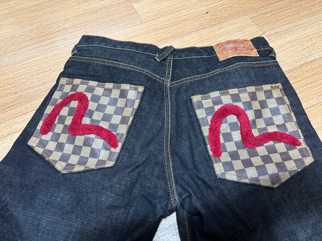 EVISU 에비수 체크 포켓 데님 팬츠 상품이미지2