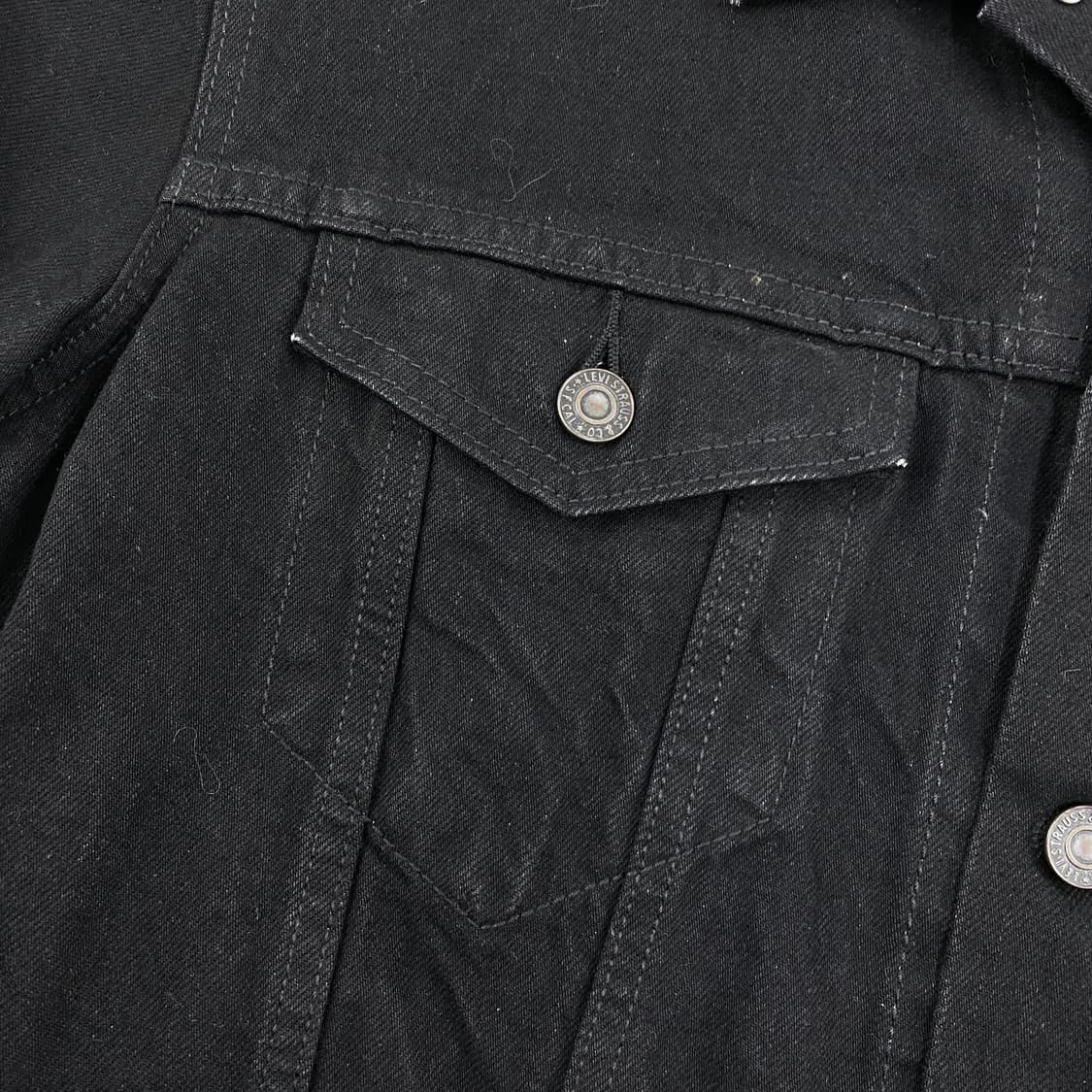 리바이스 레드 탭 흑청 데님 트러커 자켓 (105) 상품이미지8