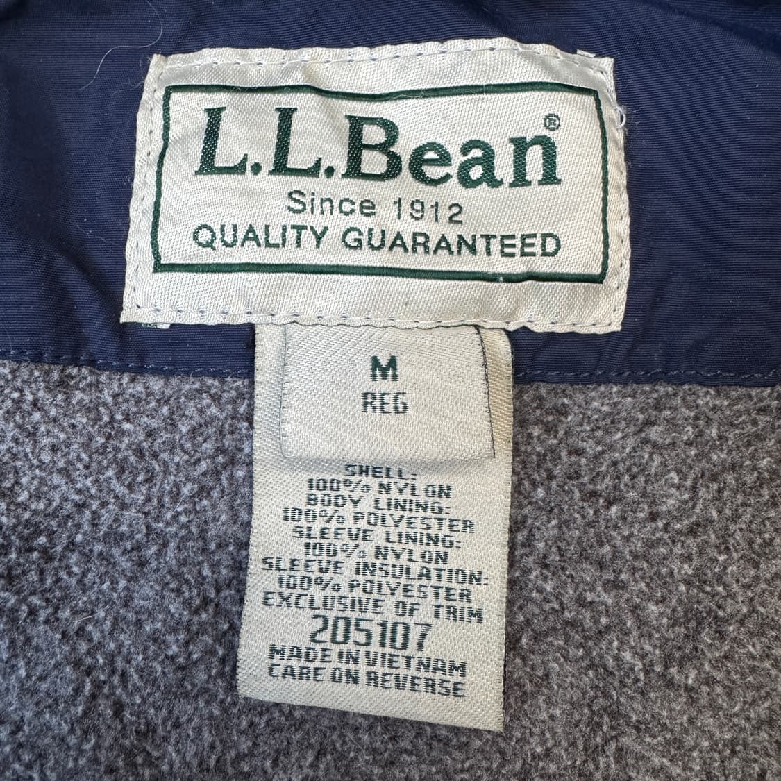 엘엘빈 신슐레이트 웜업 자켓 네이비 상품이미지4