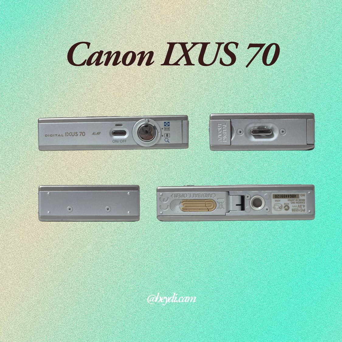 (강민경 아이브 리즈 은채) 캐논 ixus70실버 (SD1000) 상품이미지3