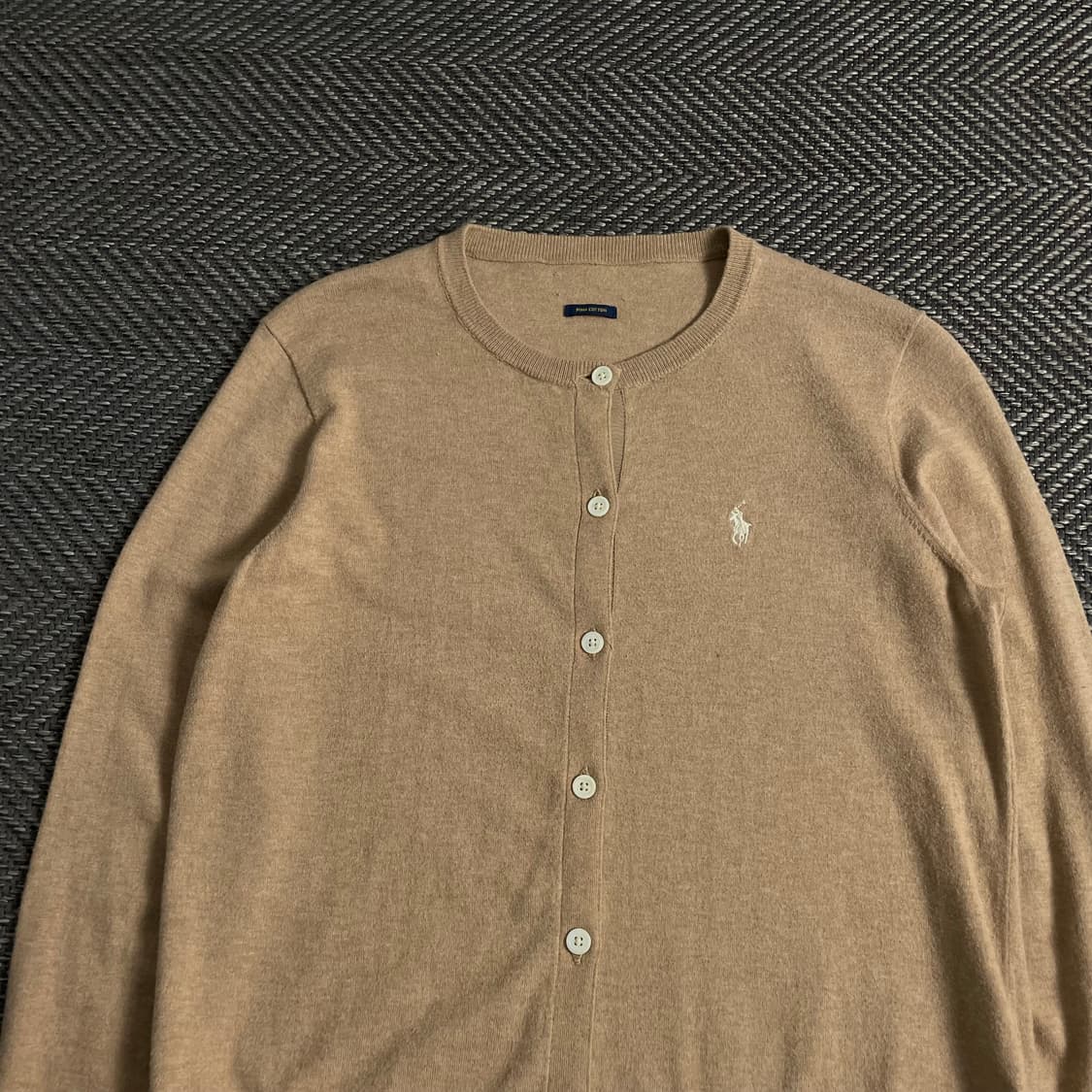 폴로 랄프로렌 우먼스 피마코튼 베이지 가디건 y 3781 상품이미지5