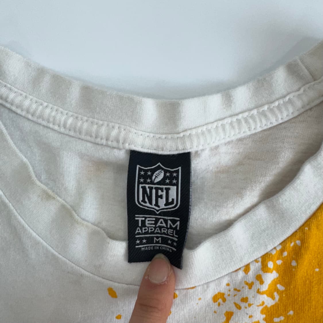 NFL 옐로우 차콜 배색 반팔 티셔츠 상품이미지5