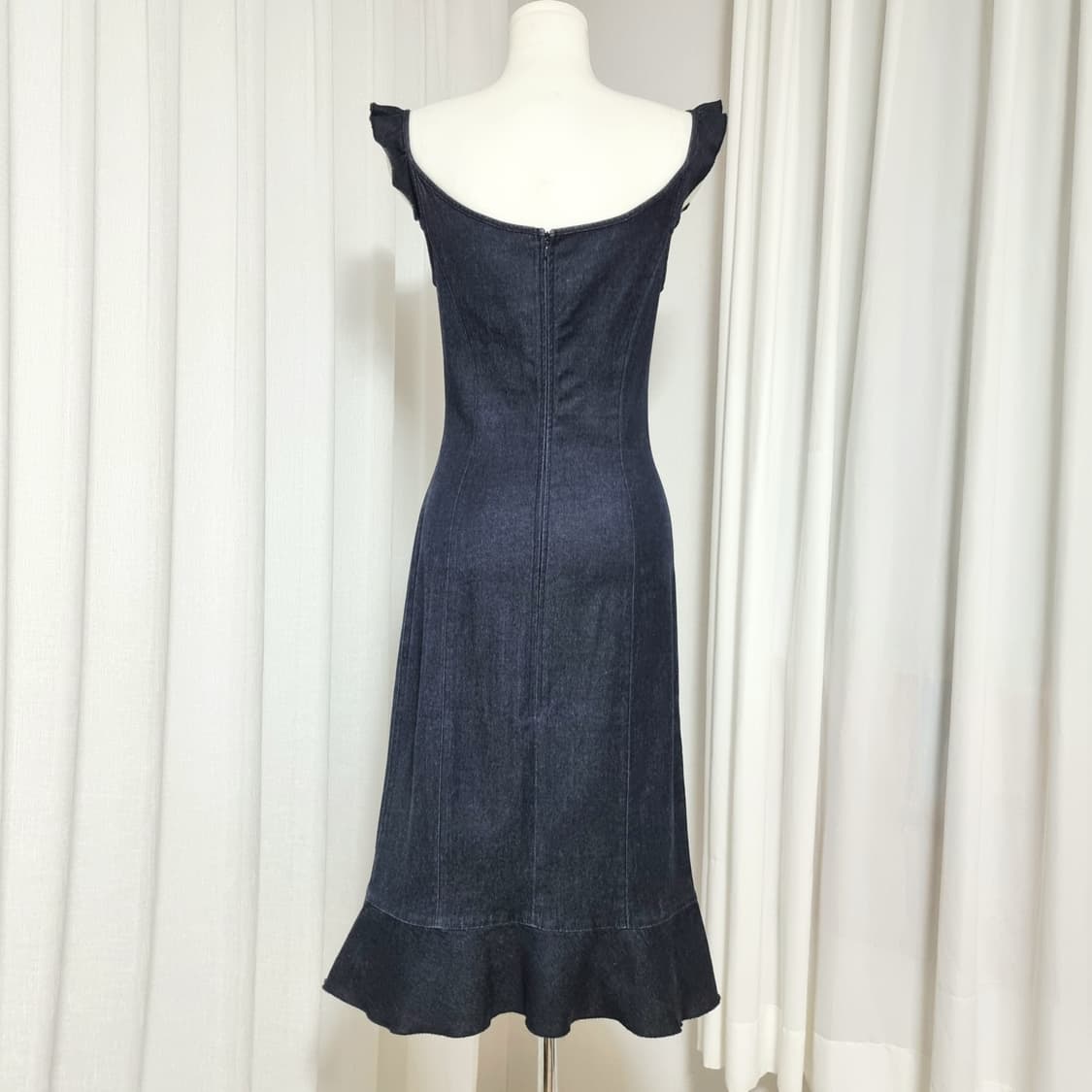 모스키노 JEANS 프릴포인트 데님 원피스 (44-55) 상태좋음 상품이미지3
