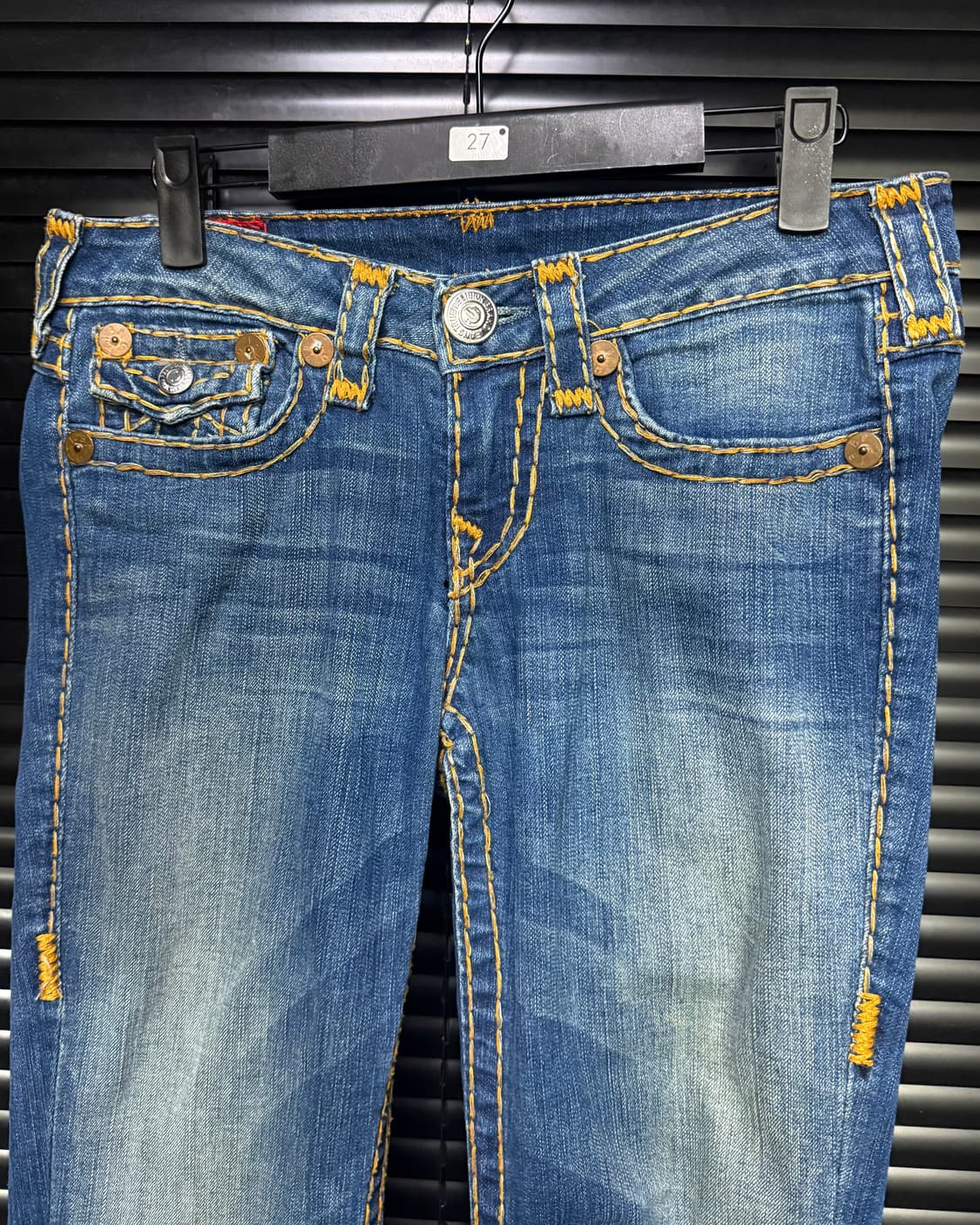 트루릴리젼 베키 슈퍼 티 워싱 데님 부츠컷 나팔 바지 팬츠 플레어진 27 상품이미지2