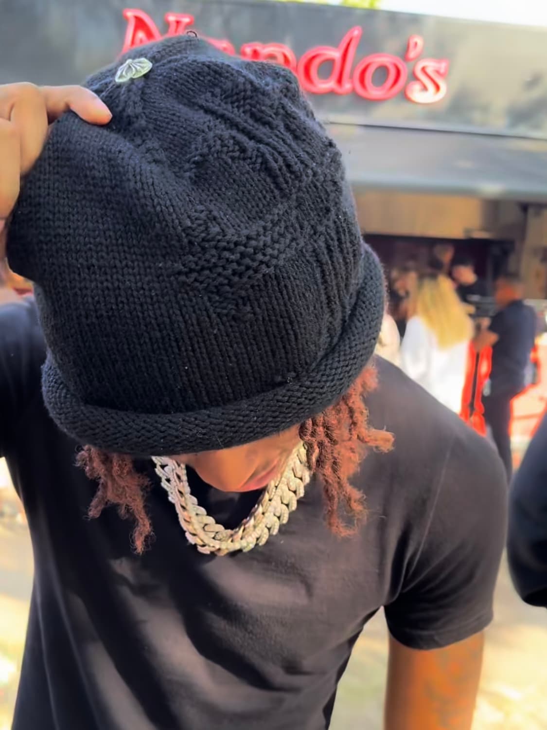 크롬하츠 캐시미어 크로스 오버사이즈 비니 상품이미지8