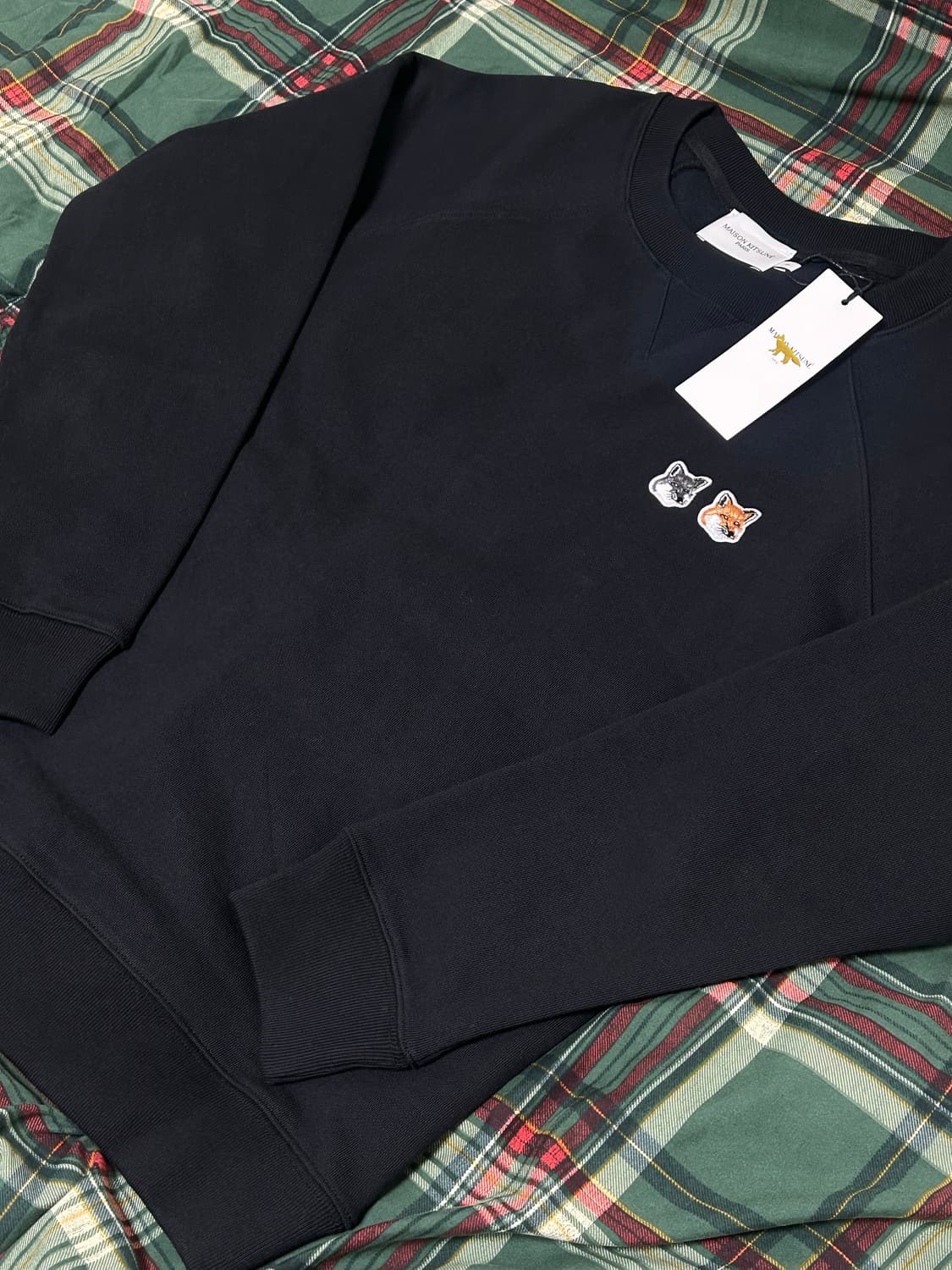 새상품 정품 더블 폭스 맨투맨 블랙 s 상품이미지1